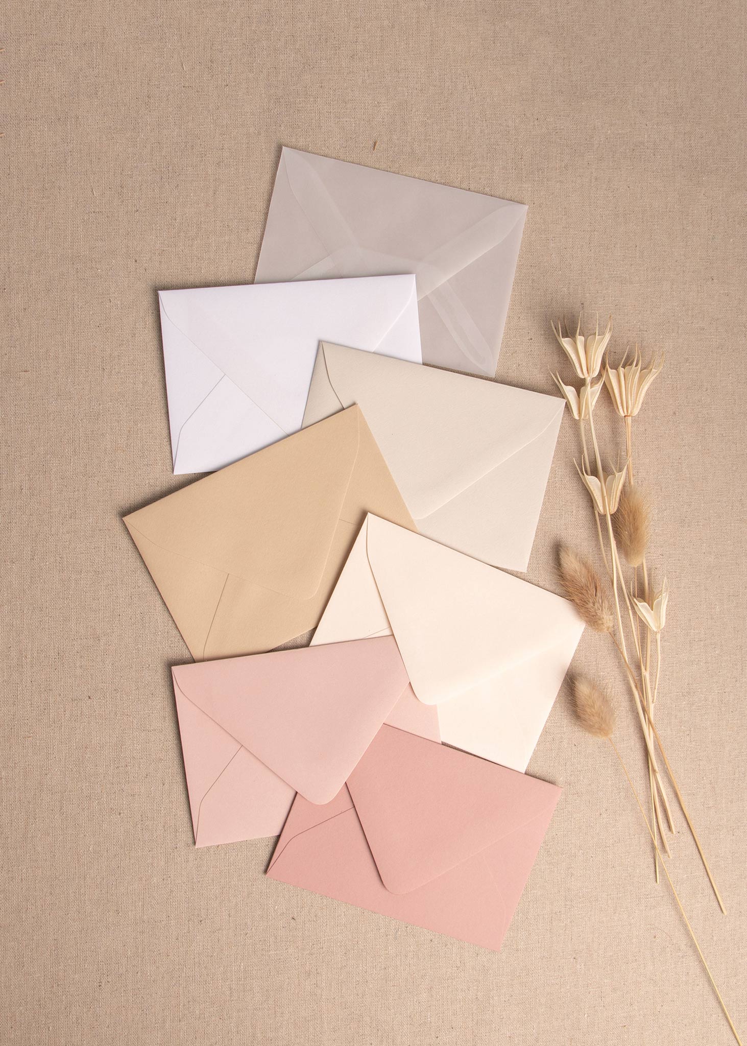 Peach White Envelopes - northernprintingco