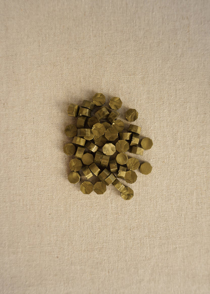 Olive Green Sealing Wax Beads