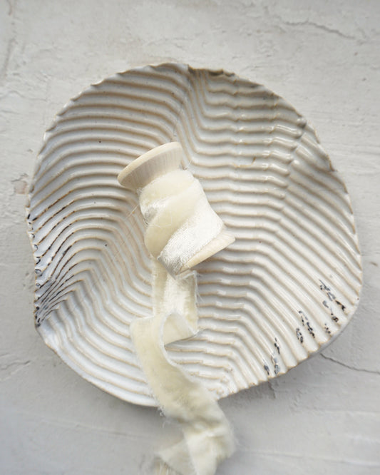 Vanilla Silk Velvet Ribbon - northernprintingco