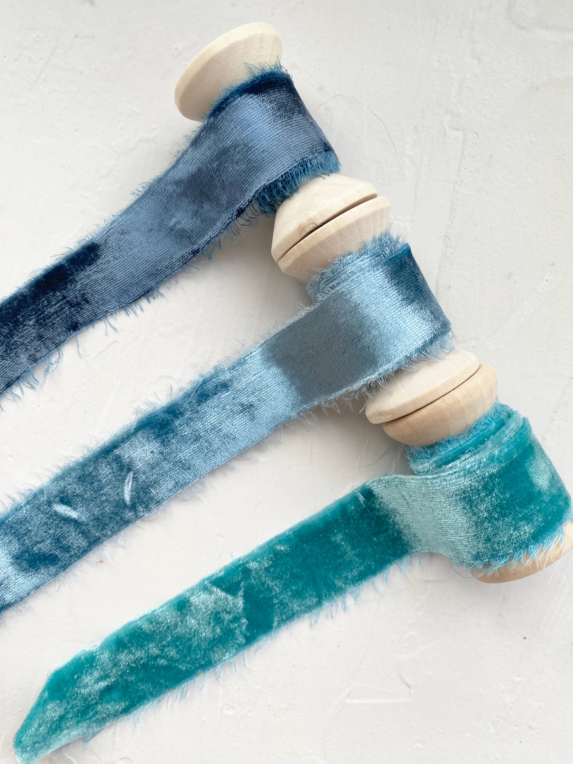 Aqua Silk Velvet Ribbon - northernprintingco