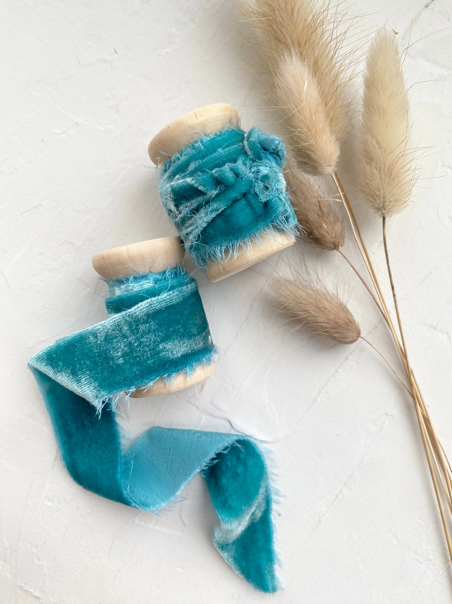 Aqua Silk Velvet Ribbon - northernprintingco