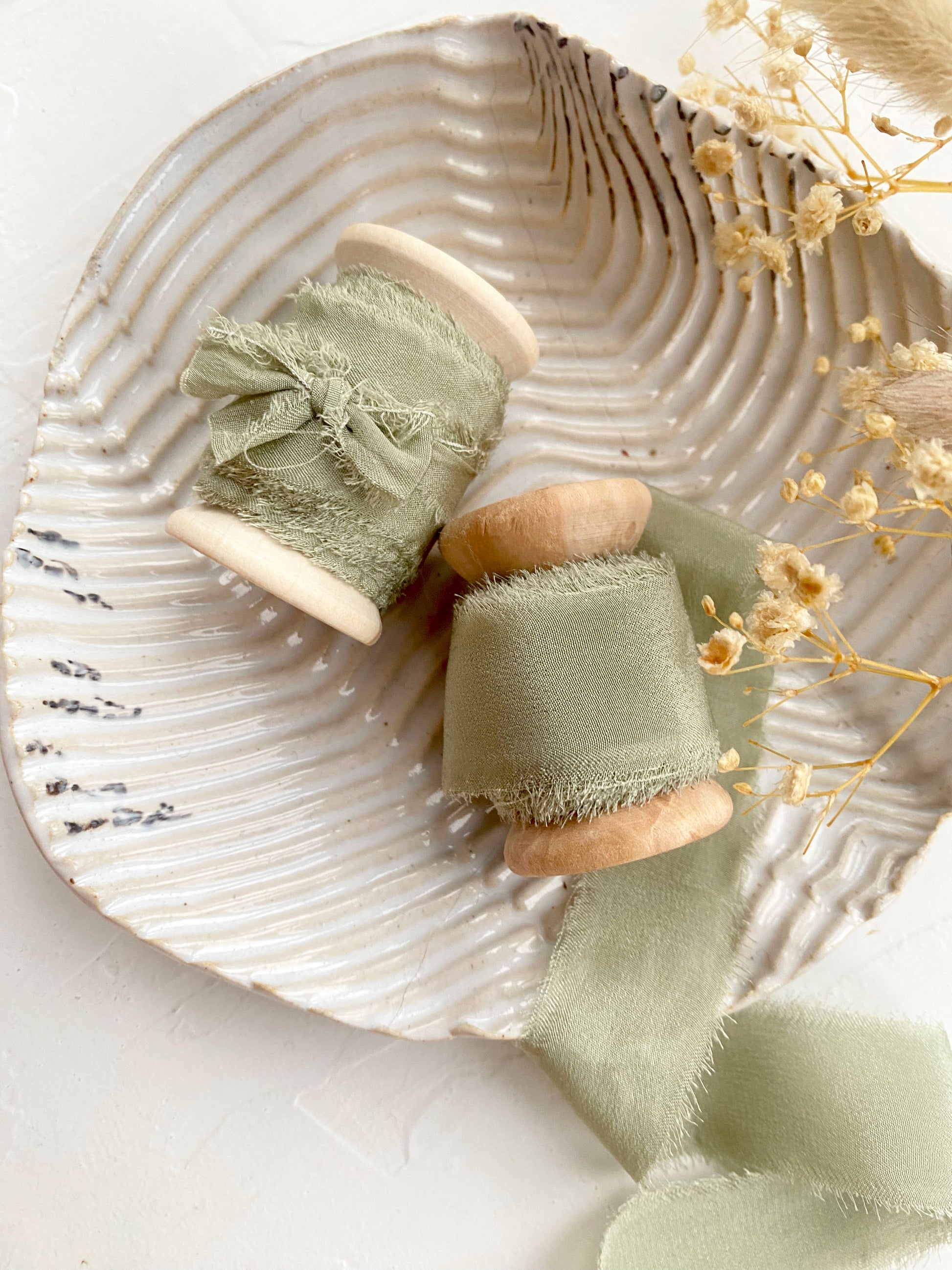 Sage Silk Ribbon - northernprintingco