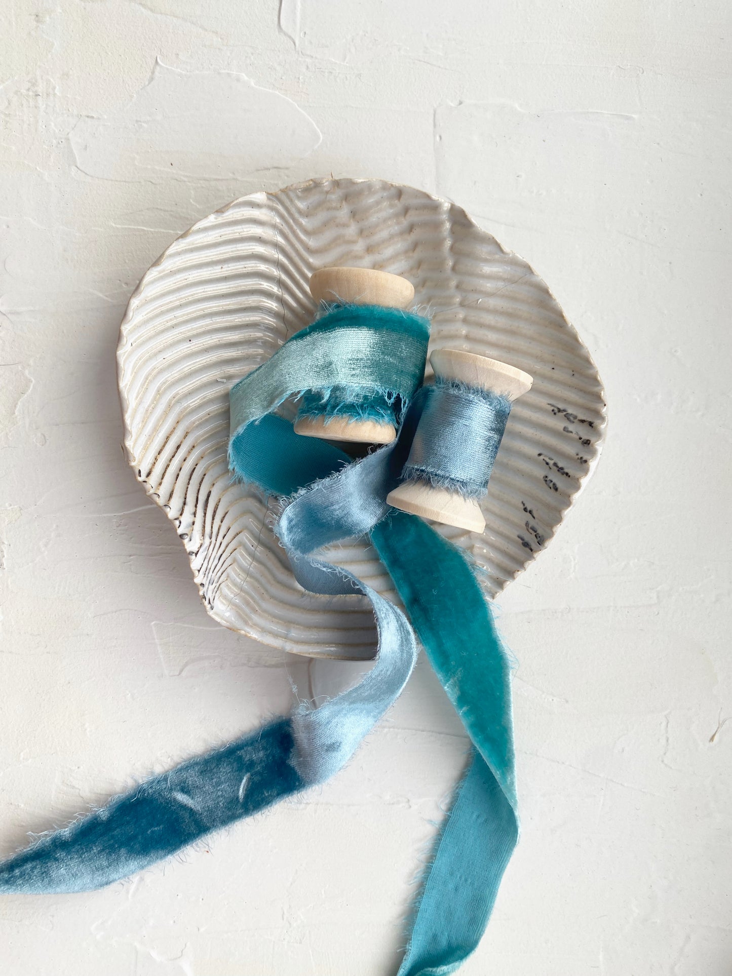Aqua Silk Velvet Ribbon - northernprintingco