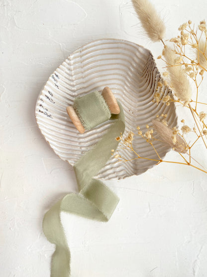 Sage Silk Ribbon - northernprintingco