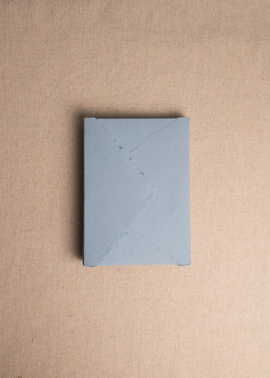 Dusky Blue Handmade Paper Envelopes - northernprintingco